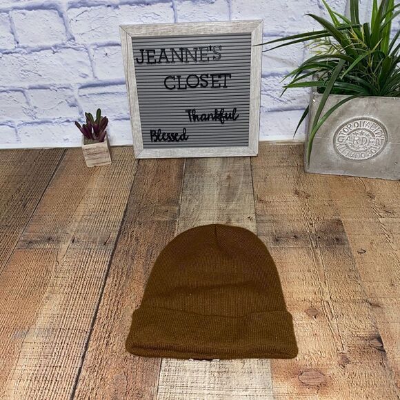 Carhartt Beanie Hat Men's One Size Knit Cuffed Brown - Picture 2 of 6